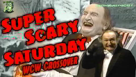 SUPER SCARY SATURDAY HOST AL LEWIS (GRANDPA MUNSTER) CROSSOVER WITH WCW (WRESTLING)