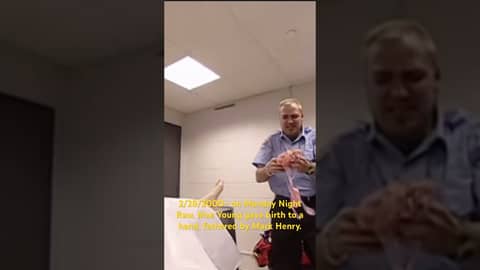 2/28/2000 on Monday Night Raw Mae Young gave birth to a hand fathered by Mark Henry #wwe #wrestling