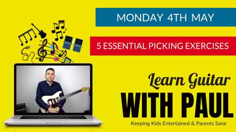 Learn Guitar with Paul Episode Twenty Six - 5 Picking Exercises