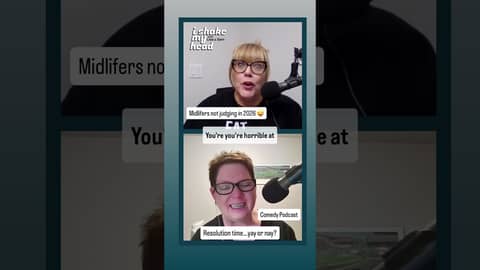 Can midlifers not judge in 2026? #podcast #midlifewoman #bestfriends #comedyshorts