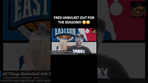 FRED VANVLEET OUT FOR THE SEASON!!! #nba #basketball #houstonrockets #fredvanvleet #podcast