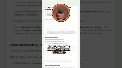 Meta Conversion Leads CRM Integration