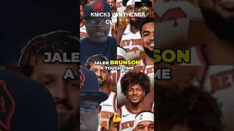 KNICKS WIN THE NBA CUP... #nba #basketball #newyorkknicks #nbacup #sanantoniospurs #podcast
