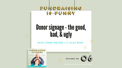 Donor signage - the good, bad, ugly 👍👎🧟