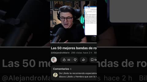Los 50 mejores artistas de rock en español de todos los tiempos ya en el canal de YouTube