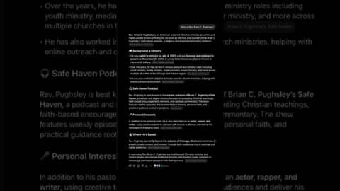 Who Is Rev Brian Pughsley?