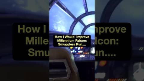 Galaxy's Edge Millennium Falcon: Smugglers Run is amazing! I would add one improvement, though!