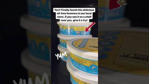 Perfect Healthy Plant Based Snack - Oil Free Hummus 🌱