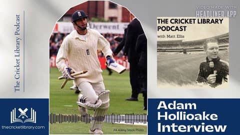 Adam Hollioake Special Guest On The Cricket Library Podcast