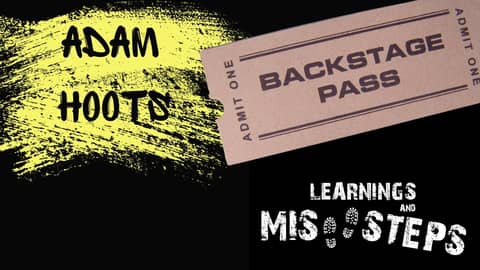 Adam Hoots Backstage pass
