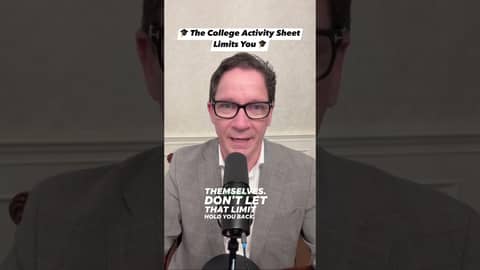 🎓 College applications limit you to 150 characters per activity. 🎧