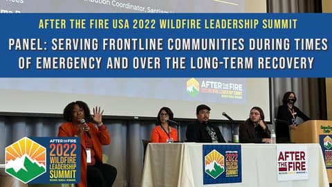 PANEL  Serving Frontline Communities During Times of Emergency and Over the Long Term Recovery