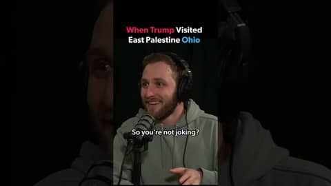 When Trump visited East Palestine Ohio