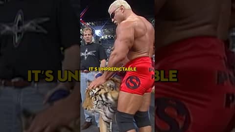 Scott Steiner Walked A Tiger To The Ring!