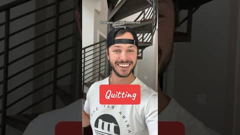 Have ya heard of “quitting”? 😊