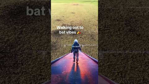 Walking out to bat vibes 🏏