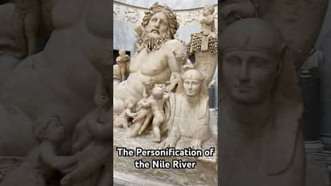 The personification of the #Nile River, an #Ancient #Roman #sculpture based on a #greek original