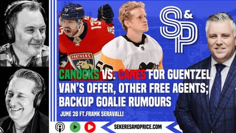 Frank Seravalli on Canes vs. Canucks for Guentzel, Vancouver's offer; rumours around VAN's goalies
