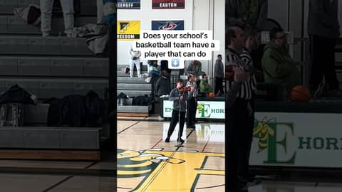 #starspangledbanner played #emmaushighschool JV 🏀 player Max S #9thgradeexperience  🇺🇸