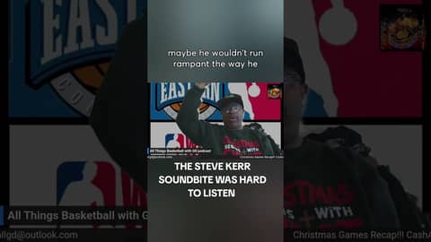 STEVE KERR SOUNDBITE WAS HARD TO HEAR... ##nba #basketball #stevekerr #draymondgreen #podcast