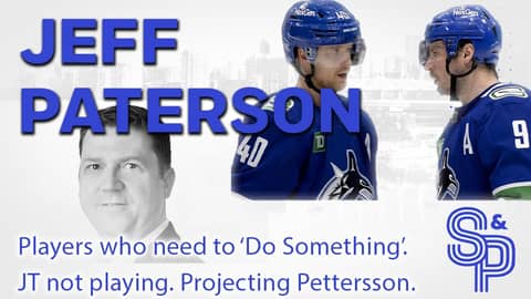 JT Miller not playing, Projecting Pettersson's output, and players who need to 'Do Something'