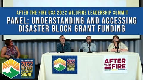 PANEL Understanding and Accessing Disaster Block Grant Funding