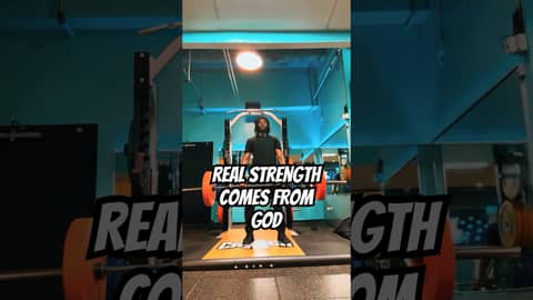Real Strength Comes From God | Faith, Prayer & the Gym