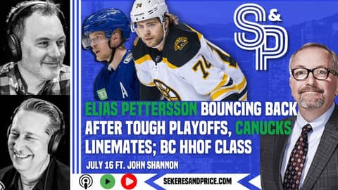 John Shannon on Elias Pettersson returning to form, his ideal wingers; BC HHOF 2024 Class
