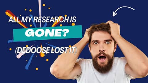 Doctorate Students Lose Research Data on Dedoose