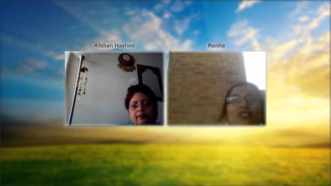 Dr Afshan Hashmi in conversation with author Renita D' Silva Dr Afshan Hashmi in conversation with author Renita D' Silva