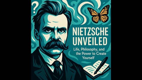Friedrich Nietzsche thinking of a new way to live
