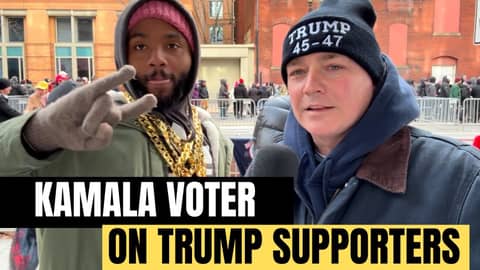 Kamala Harris Supporter STUNNED by MAGA Crowd at Trump Inauguration