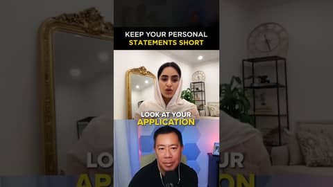 Keep your personal statements short #shorts Keep your personal statements short #shorts