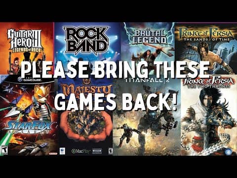 Top 3 Video Games We Wish Would Come Back (Seriously, Why Aren't These Games Coming Out Again?)