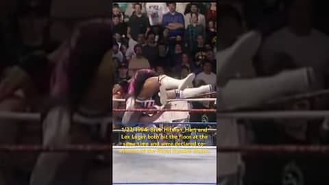 1/22/1994: Bret ‘Hitman’ Hart and Lex Luger both were declared co-winners of the Royal Rumble Match.