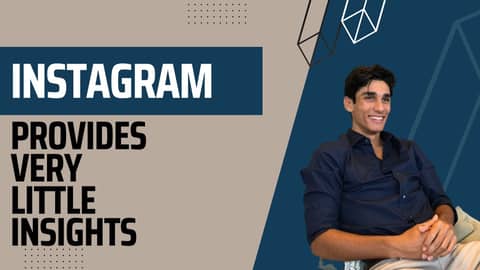 Instagram provides very little insights