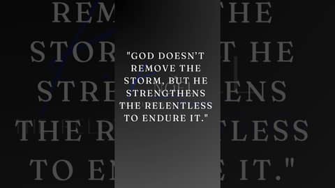 God doesn’t remove the battle, He strengthens the warrior! 🛡️ #StayRelentless