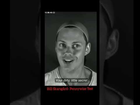 Acting skills. Bill Skarsgård showing off as Pennywise! #halloween