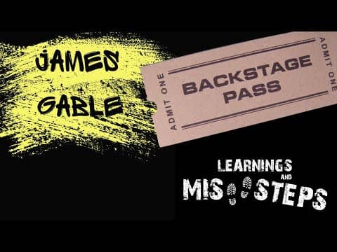 James Gable Back Stage Pass