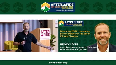 Day 1: KEYNOTE: Disrupting FEMA— Innovating Service Delivery in the Era of Climate Disasters