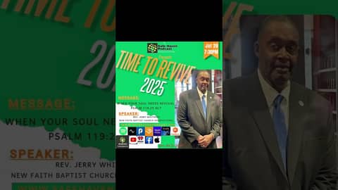 Safe Haven Podcast Presents Time To Revive 2025 Revival  7/20/2025