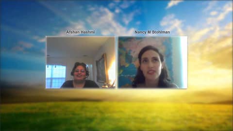 Dr Afshan Hashmi in conversation with Author and artist Nancy Stohlman Dr Afshan Hashmi in conversation with Author and artist Nancy Stohlman