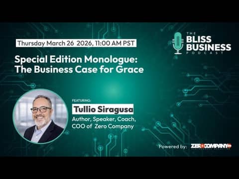 Video - Special Edition Monologue: The Business Case for Grace with Tullio Siragusa