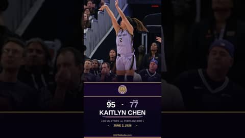 Kaitlyn Chen BURIES the 3! 💜 | Golden State Valkyries