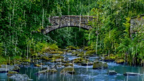 Water + Rainstorm Sounds for Sleep or Relaxation