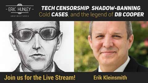 Shadow-banning, Tech-Censorship, and DB Cooper with Erik Kleinsmith Shadow-banning, Tech-Censorship, and DB Cooper with Erik Kleinsmith