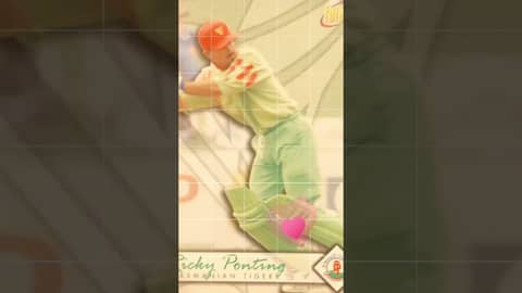 Ricky Ponting and David Boon retro cricket cards from the 90s 🏏