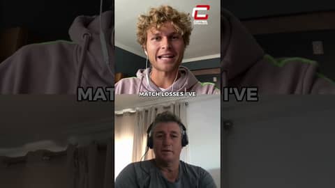 August Holmgren on battling demons on the tennis court