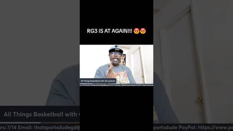 RG3 IS AT IT AGAIN!!! #wnba #basketball #robertgriffiniii #angelreese #nba2k #caitlinclark #podcast