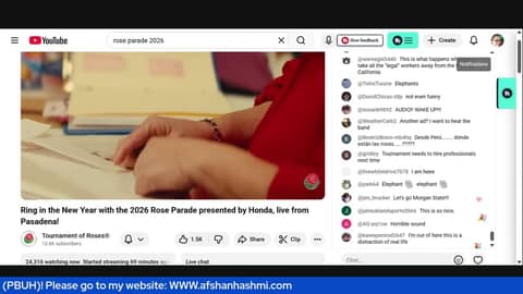 Ring in the New Year with the 2026 Rose Parade presented by Honda, live from Pasadena! Ring in the New Year with the 2026 Rose Parade presented by Honda, live from Pasadena!